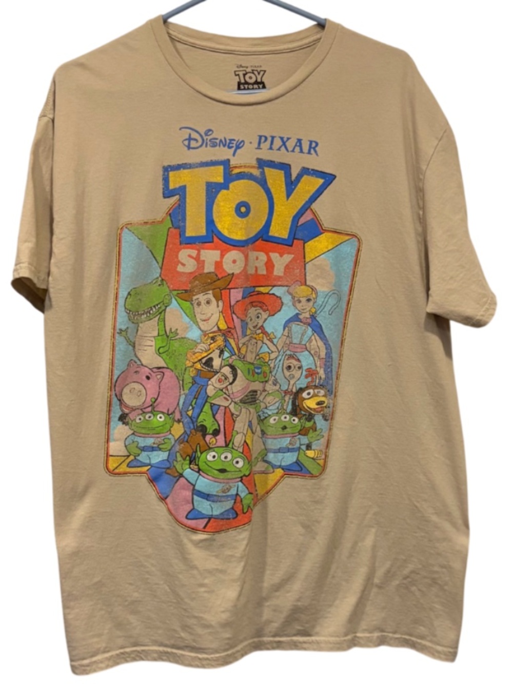 Disney Pixar Toy Story Beige Graphic T-Shirt